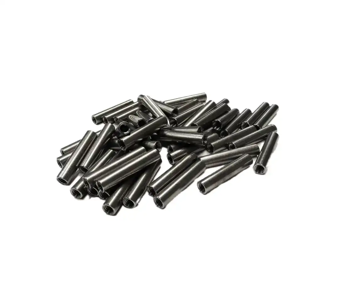 Heat Treated Steel Components Close-up